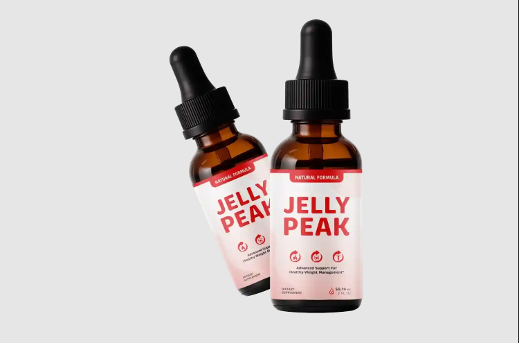 Front and angled view of Jellypeak bottles